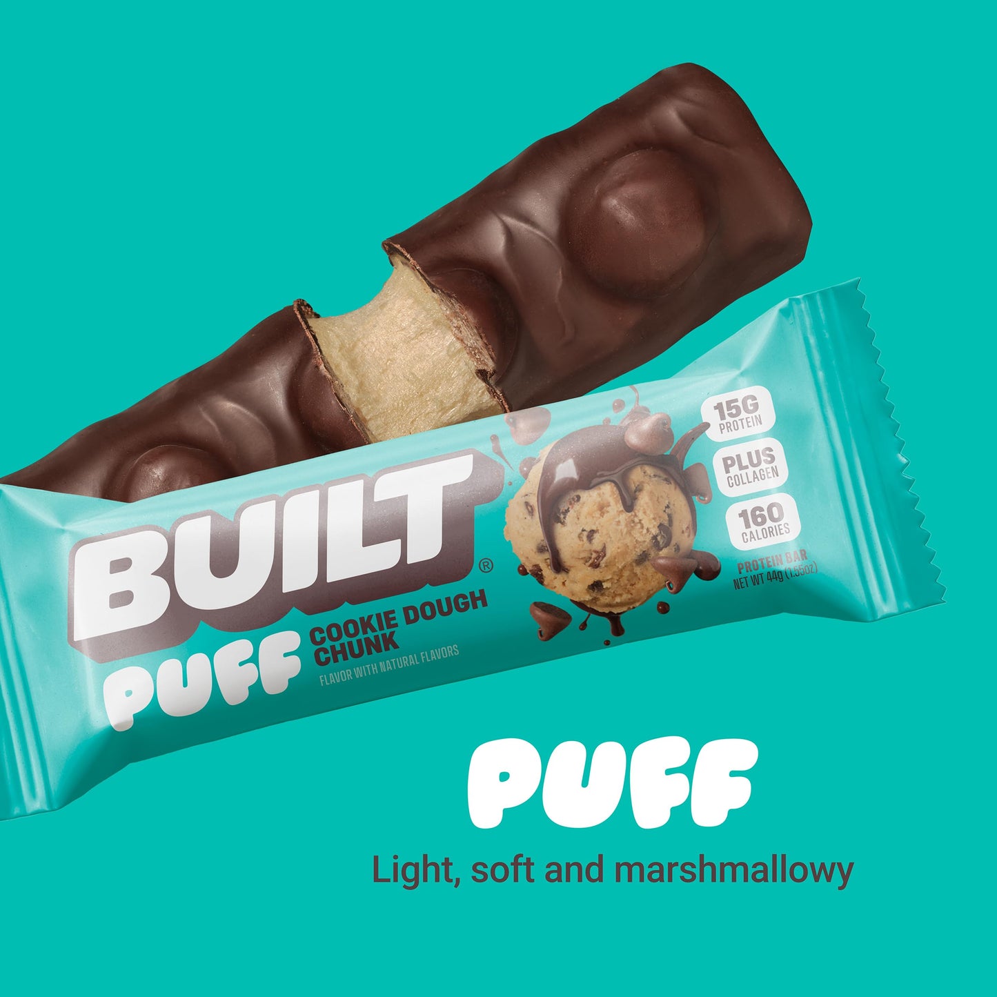 Puff Cookie Dough Chunk Bar