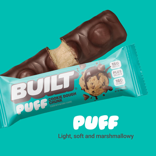 Puff Cookie Dough Chunk Bar